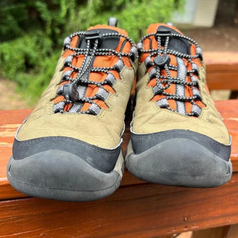 Keen Youth 2 Waterproof Targhee IV Hiker Bison Brindle Orange Boots